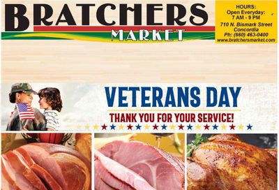 Bratchers Market (MO) Weekly Ad Flyer Specials November 8 to November 14, 2023