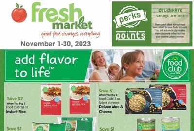 Fresh Market (UT) Weekly Ad Flyer Specials November 1 to November 30, 2023