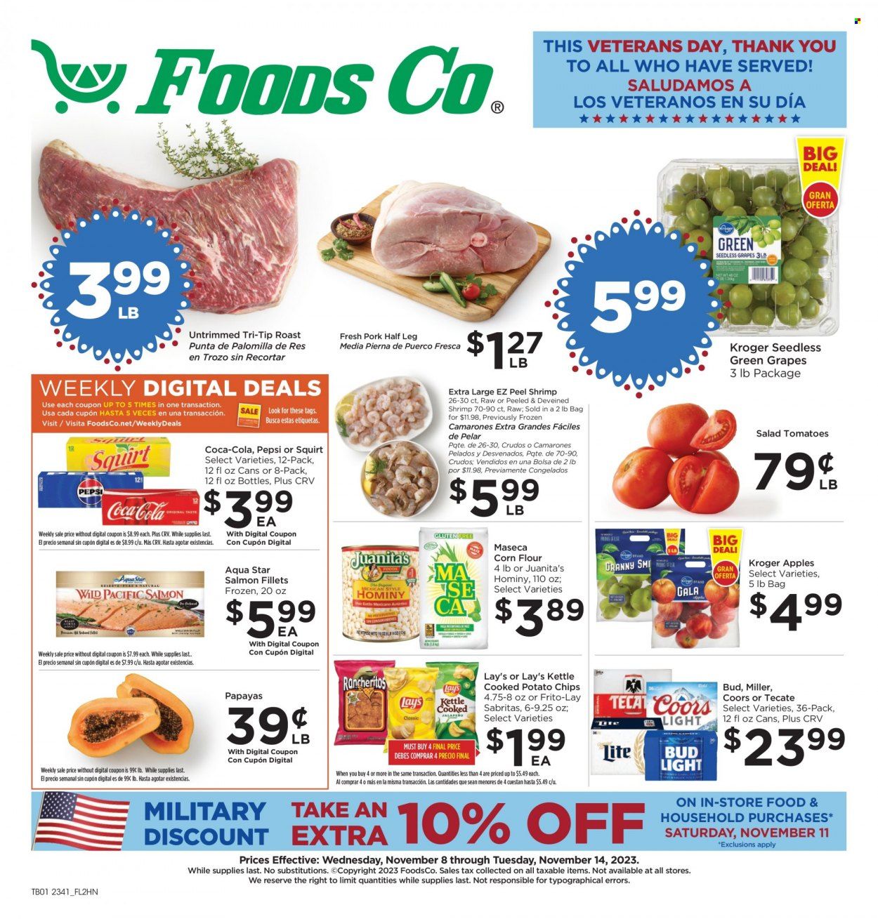 Foods Co (CA, OH, VA) Weekly Ad Flyer Specials November 8 to November 14, 2023