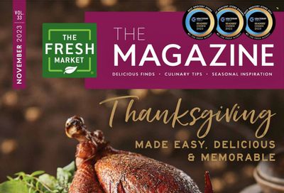 Fresh Market (UT) Weekly Ad Flyer Specials November 1 to November 28, 2023