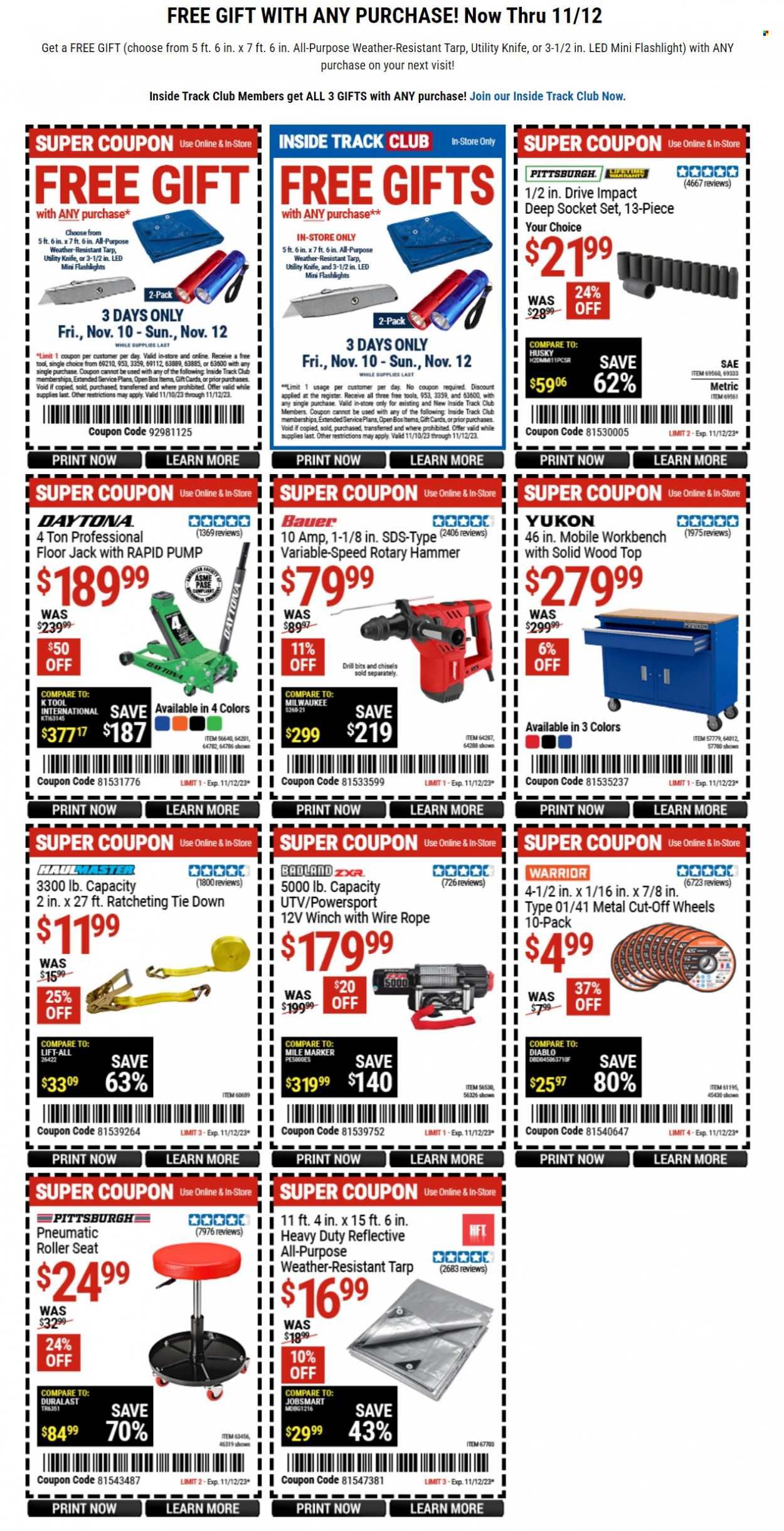 Harbor Freight Weekly Ad Flyer Specials November 11 To November 12 2023 