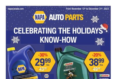 NAPA Auto Parts Flyer November 13 to December 31