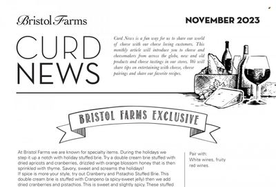 Bristol Farms (CA) Weekly Ad Flyer Specials November 1 to November 30, 2023