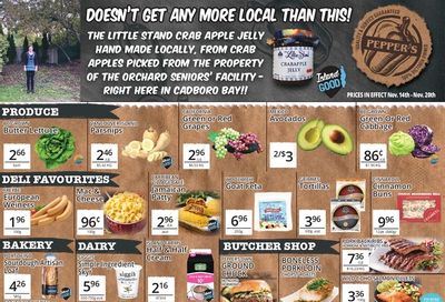 Pepper's Foods Flyer November 14 to 20