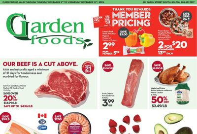 Garden Foods Flyer November 9 to 15