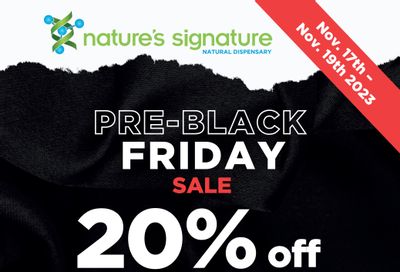 Nature's Signature Flyer November 16 to 19