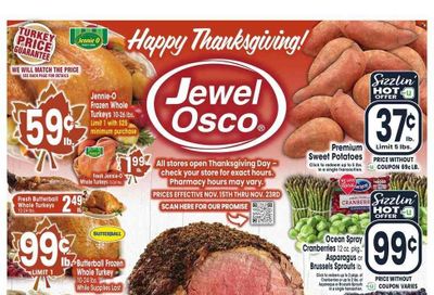 Jewel Osco (IN) Weekly Ad Flyer Specials November 15 to November 23, 2023