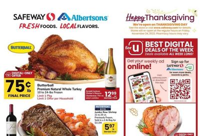 Safeway (CO) Weekly Ad Flyer Specials November 15 to November 23, 2023