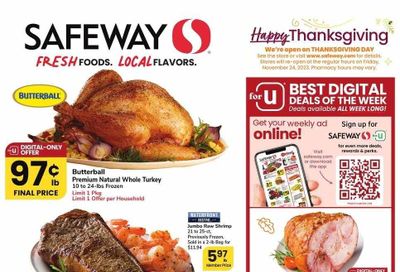 Safeway (WY) Weekly Ad Flyer Specials November 15 to November 23, 2023