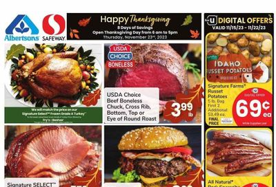 Safeway (AZ) Weekly Ad Flyer Specials November 15 to November 22, 2023