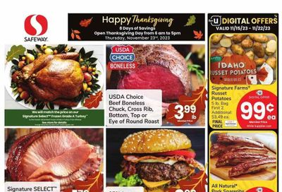 Safeway (AZ) Weekly Ad Flyer Specials November 15 to November 22, 2023