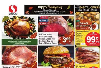 Safeway (AZ) Weekly Ad Flyer Specials November 15 to November 22, 2023