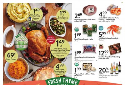 Fresh Thyme Weekly Ad Flyer Specials November 15 to November 23, 2023