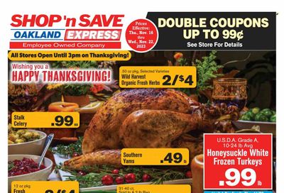 Shop ‘n Save Express (MD, PA, WV) Weekly Ad Flyer Specials November 16 to November 22, 2023