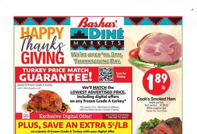 Bashas' Diné Markets (AZ, NM) Weekly Ad Flyer Specials November 15 to November 23, 2023