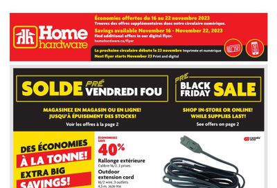 Home Hardware (QC) Flyer November 16 to 22