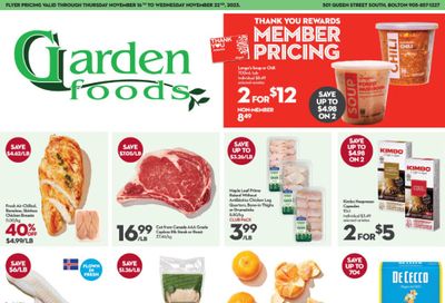 Garden Foods Flyer November 16 to 22