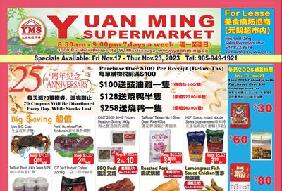 Yuan Ming Supermarket Flyer November 17 to 23