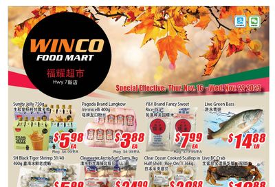 WinCo Food Mart (HWY 7) Flyer November 16 to 22