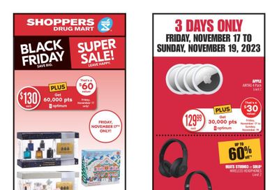 Shoppers Drug Mart (West) Flyer November 18 to 23