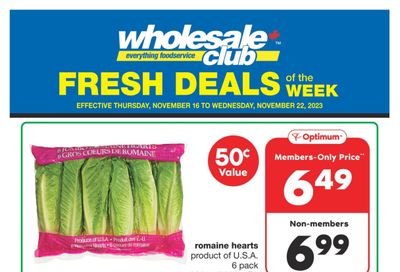 Wholesale Club (West) Fresh Deals of the Week Flyer November 16 to 22