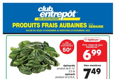 Wholesale Club (QC) Fresh Deals of the Week Flyer November 16 to 22