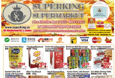 Superking Supermarket (London) Flyer November 17 to 23