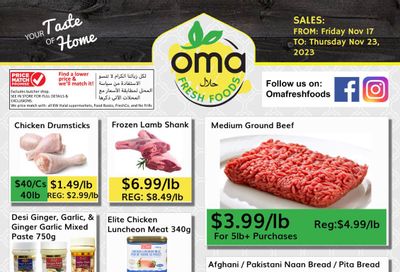 Oma Fresh Foods Flyer November 17 to 23