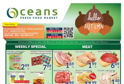 Oceans Fresh Food Market (West Dr., Brampton) Flyer November 17 to 23