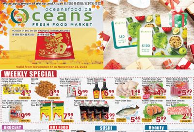 Oceans Fresh Food Market (Mississauga) Flyer November 17 to 23