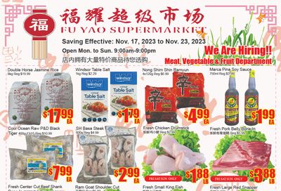 Fu Yao Supermarket Flyer November 17 to 23
