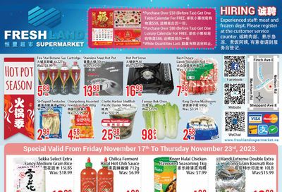 FreshLand Supermarket Flyer November 17 to 23