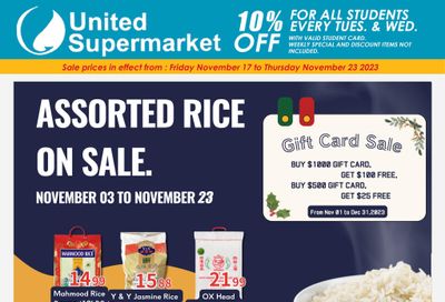 United Supermarket Flyer November 17 to 23
