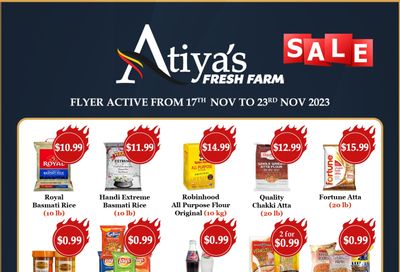 Atiya's Fresh Farm Flyer November 17 to 23