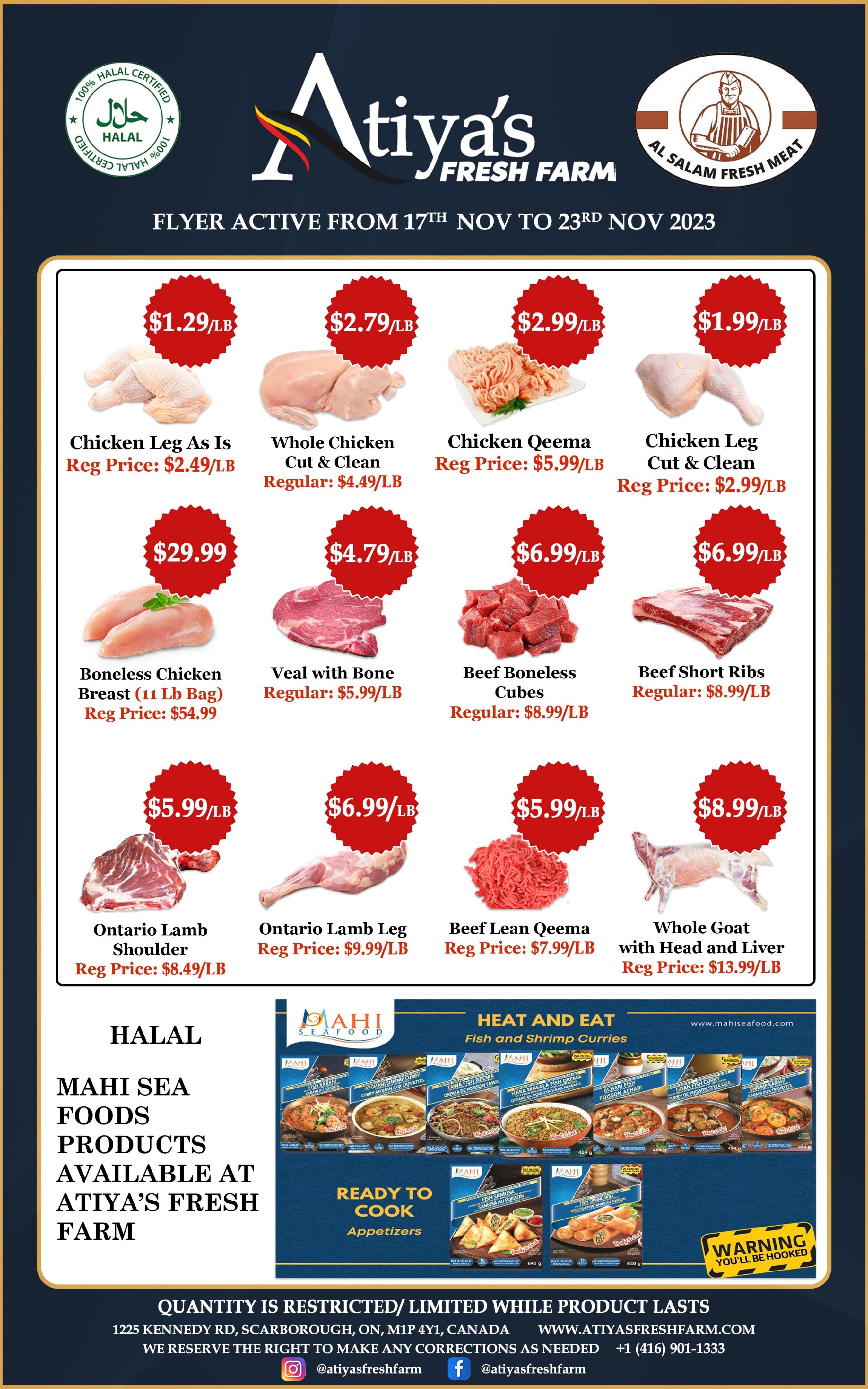 Atiya's Fresh Farm Flyer November 17 to 23