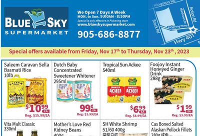 Blue Sky Supermarket (Pickering) Flyer November 17 to 23