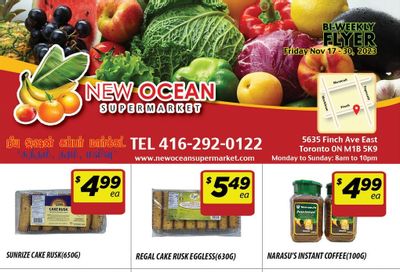New Ocean Supermarket Flyer November 17 to 30
