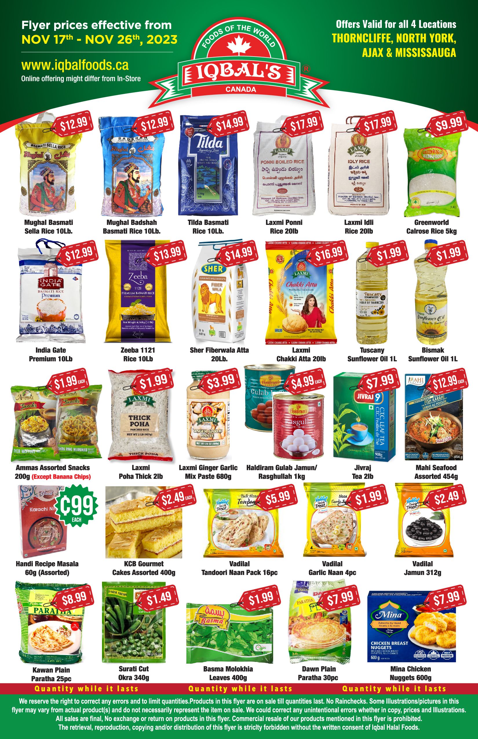 Iqbal Foods Flyer November 17 to 26