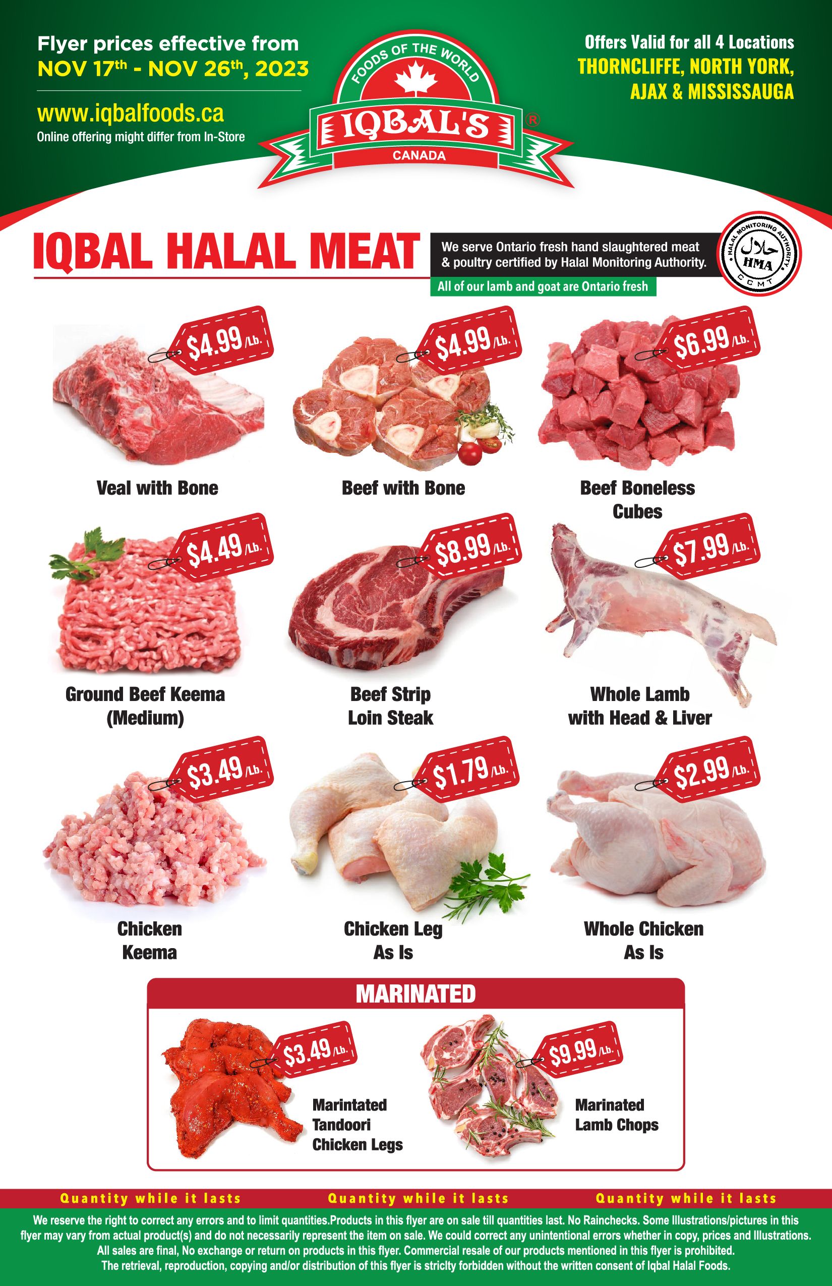 Iqbal Foods Flyer November 17 to 26