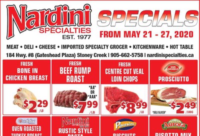 Nardini Specialties Flyer May 21 to 27