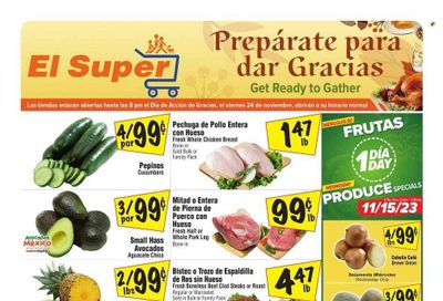 El Super (AZ) Weekly Ad Flyer Specials November 15 to November 21, 2023