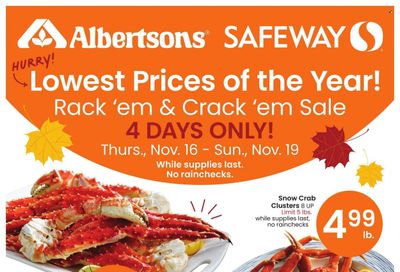 Safeway (MT) Weekly Ad Flyer Specials November 16 to November 19, 2023