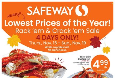 Safeway (WY) Weekly Ad Flyer Specials November 16 to November 19, 2023