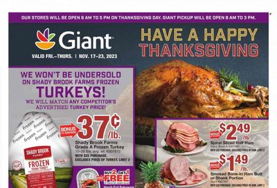 Giant Food (DE, MD, VA) Weekly Ad Flyer Specials November 17 to November 23, 2023