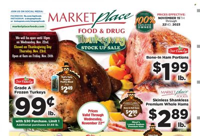 Marketplace Foods (ND) Weekly Ad Flyer Specials November 15 to November 22, 2023