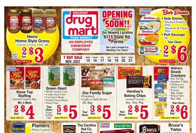 Discount Drug Mart (OH) Weekly Ad Flyer Specials November 15 to November 21, 2023