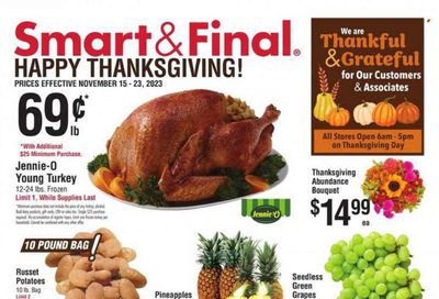 Smart & Final Weekly Ad Flyer Specials November 15 to November 23, 2023