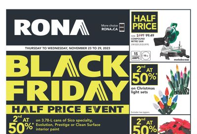 Rona (West) Black Friday Flyer November 23 to 29