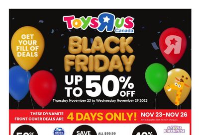 Toys R Us Black Friday Flyer November 23 to 29, 2023