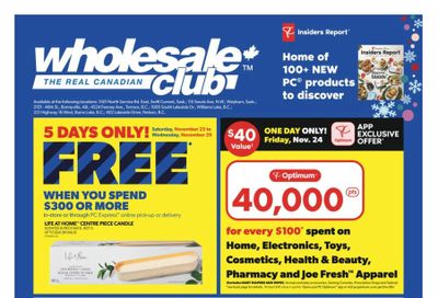 Real Canadian Wholesale Club Flyer November 23 to 29